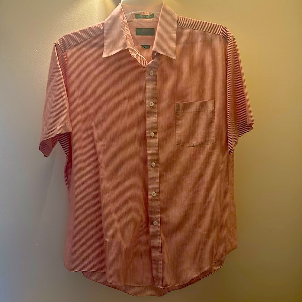 Sears Men’s Store striped short-sleeve dress shirt
